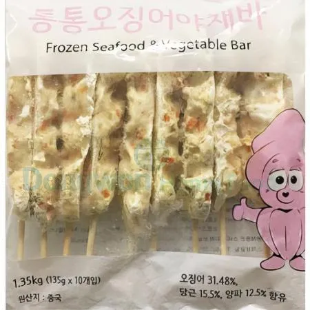 (16:30마감(D) 통통오징어야채바순한맛(중국/골든피트/135g*10입)EA 이미지