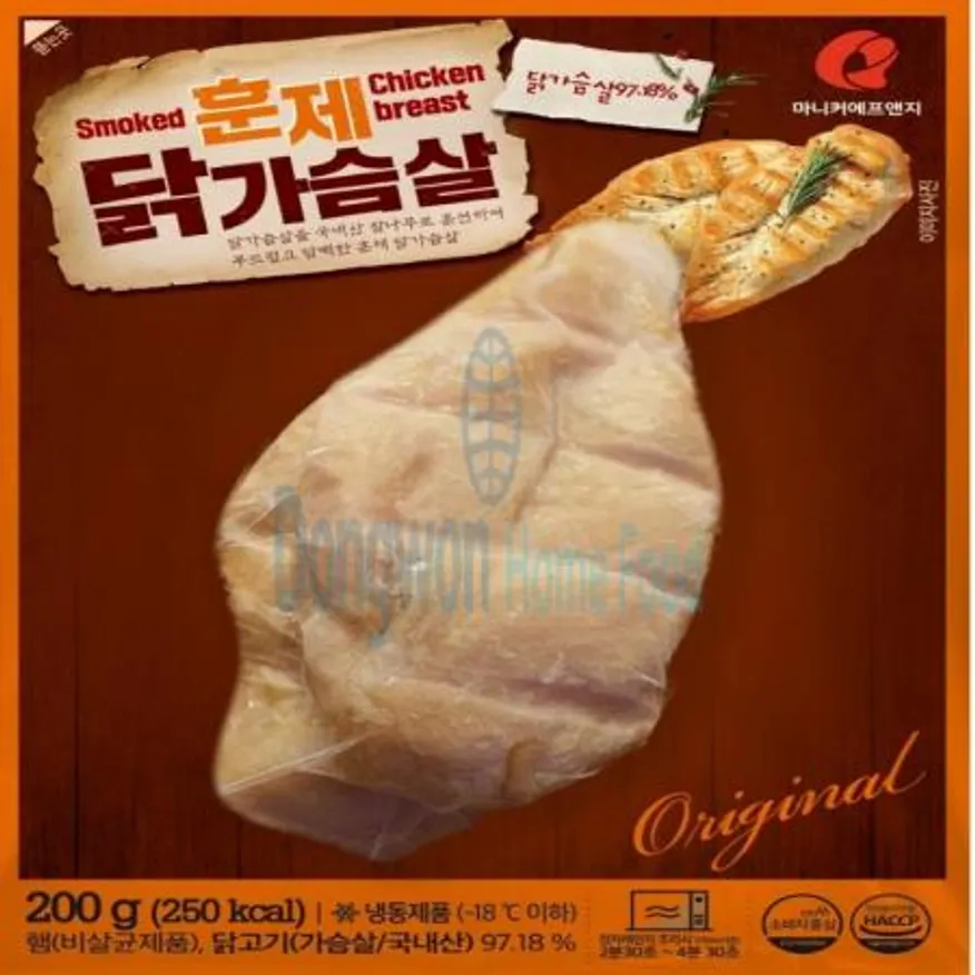 (16:30마감(D) 훈제닭가슴살(마니커/닭고기:국내산/200g)EA 이미지