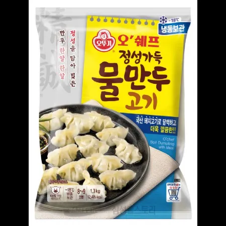 (16:30마감)(O)정성가득고기물만두(1.3KG(약144EA)/PAC/오뚜기) 이미지