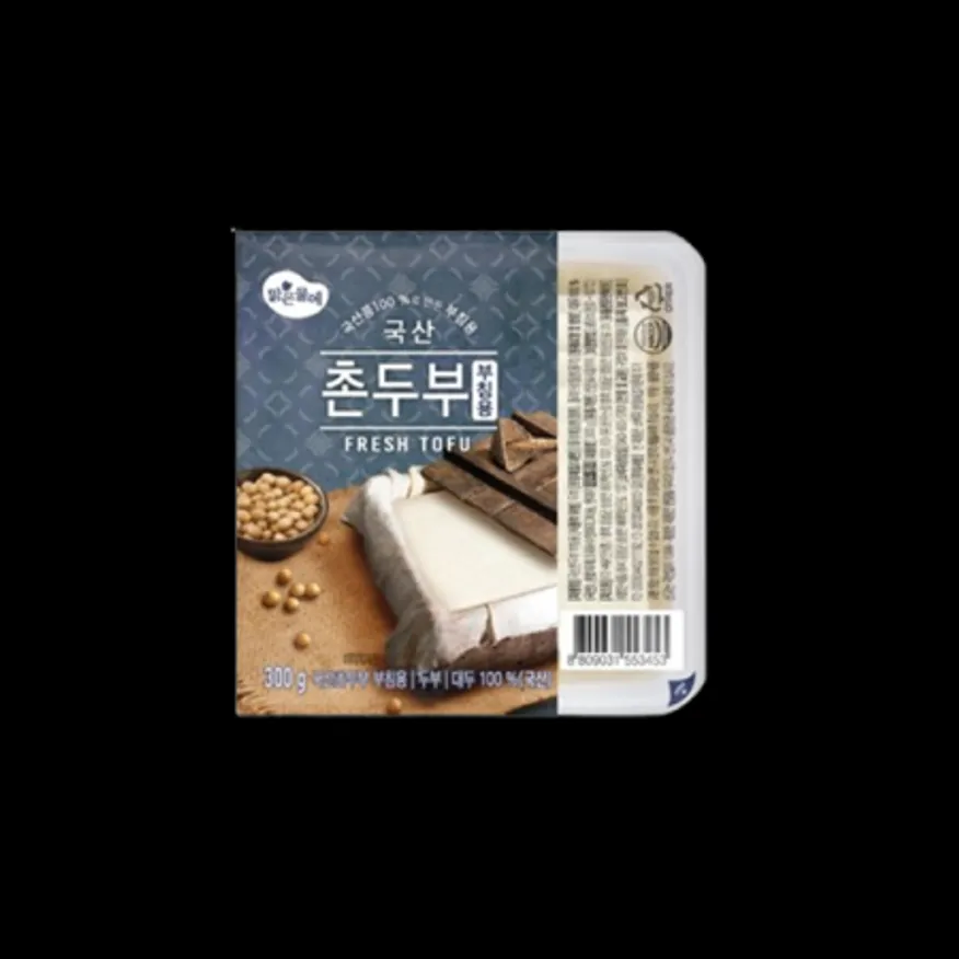 촌두부 부침용 두부(맑은물에/300g/국내산) 이미지