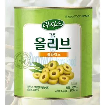 (16:30마감(D) 그린올리브슬라이스(스페인/리치스/3kg)EA 이미지