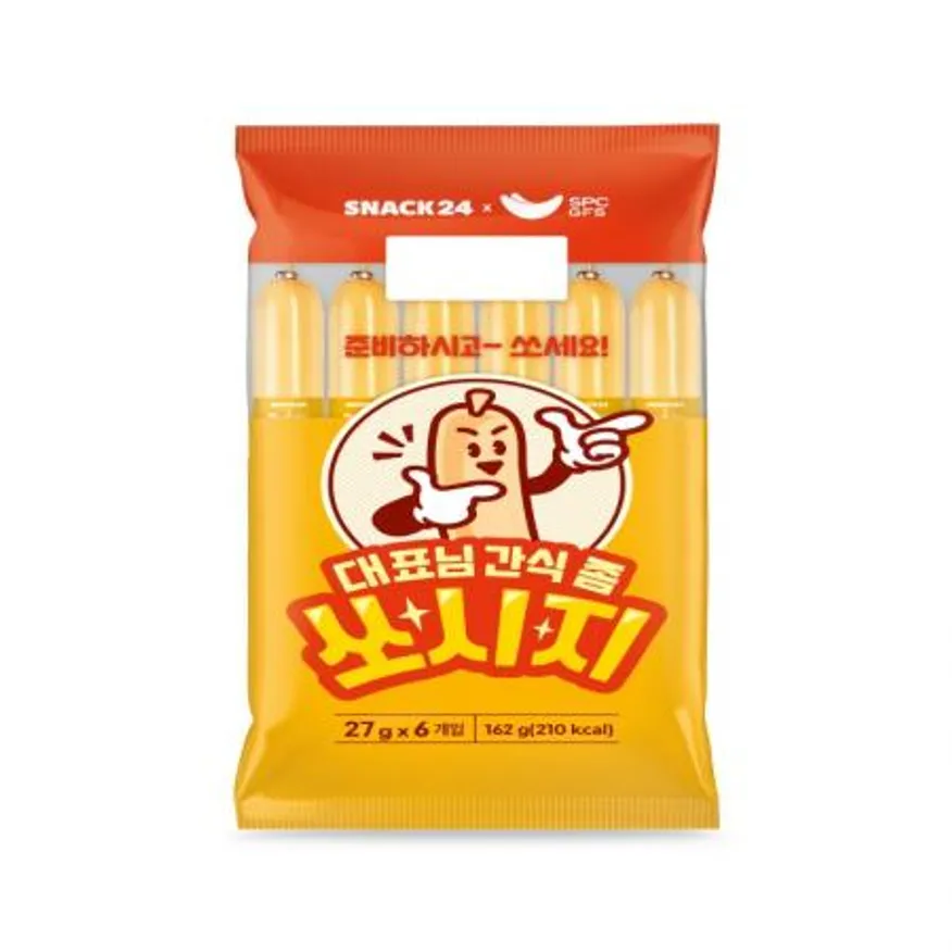 (16:30마감(D) 대표님간식좀쏘시지(스낵24/27G*6입)EA 이미지