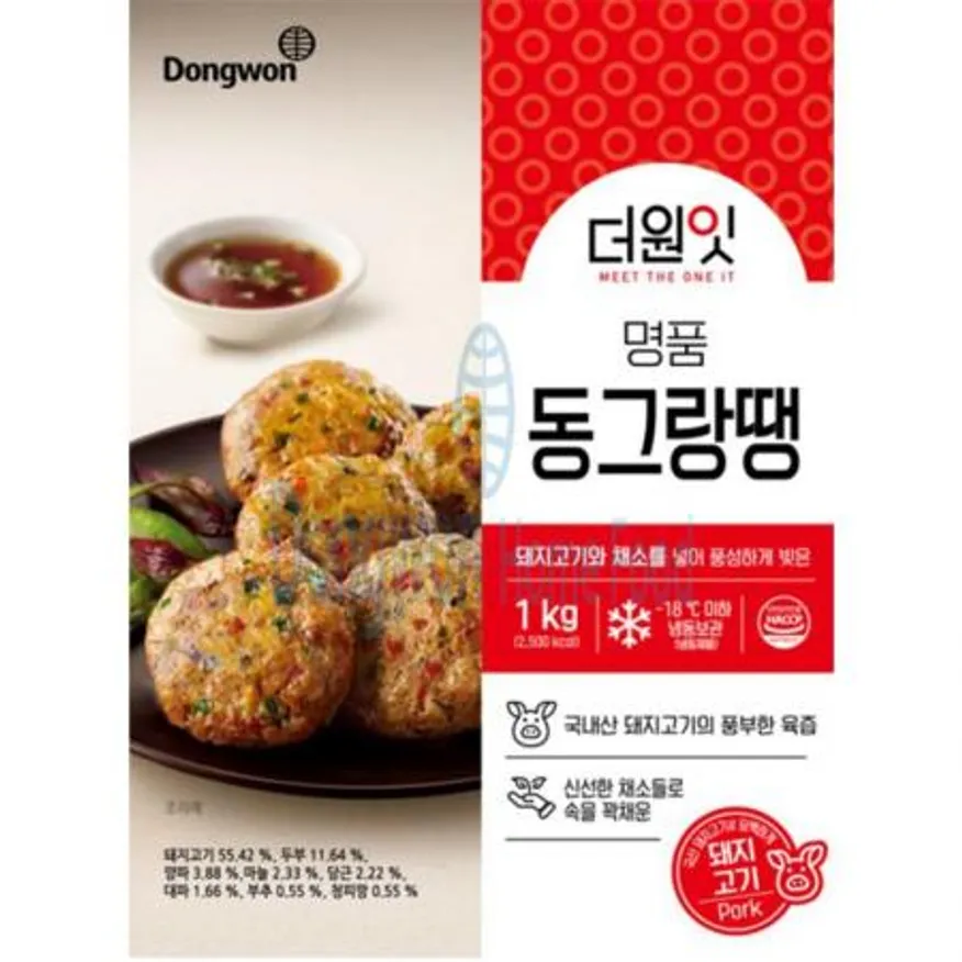 (16:30마감(D) 더원잇명품동그랑땡(동원/돈육:국산,두부:외국산/1kg)EA 이미지
