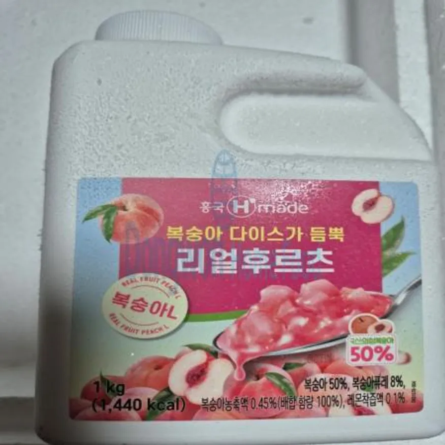 (16:30마감(D) 리얼후르츠복숭아(흥국/1kg)EA 이미지