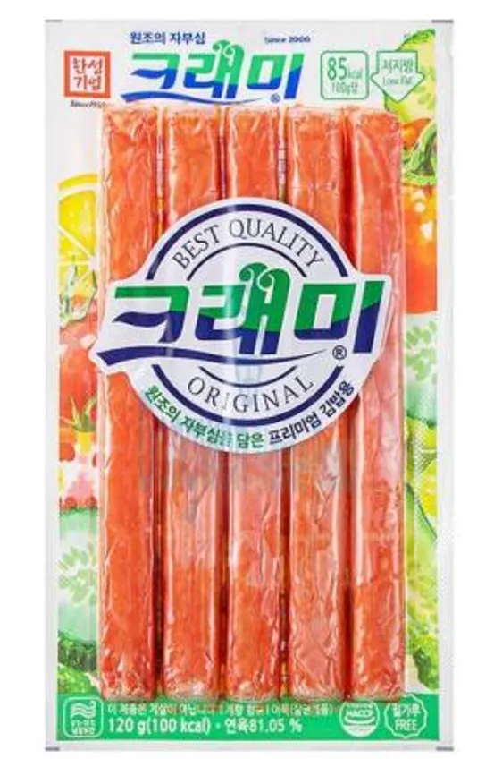 (16:30마감(D) 크래미맛살(연육:외국산/한성/120g/김밥용)EA 이미지