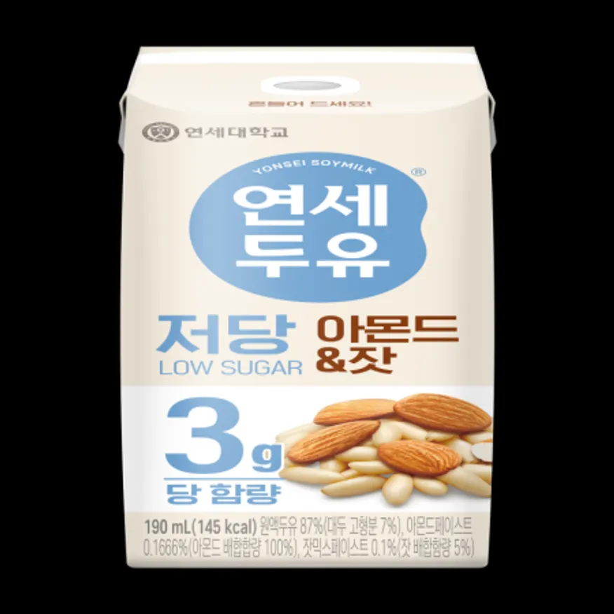 (16:30마감(D) 저당아몬드잣두유(연세유업/190ml)EA 이미지