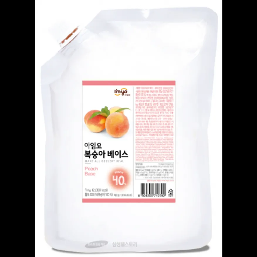 (16:30마감)아임요복숭아베이스(1KG/EA/복숭아:중국산/아임요) 이미지