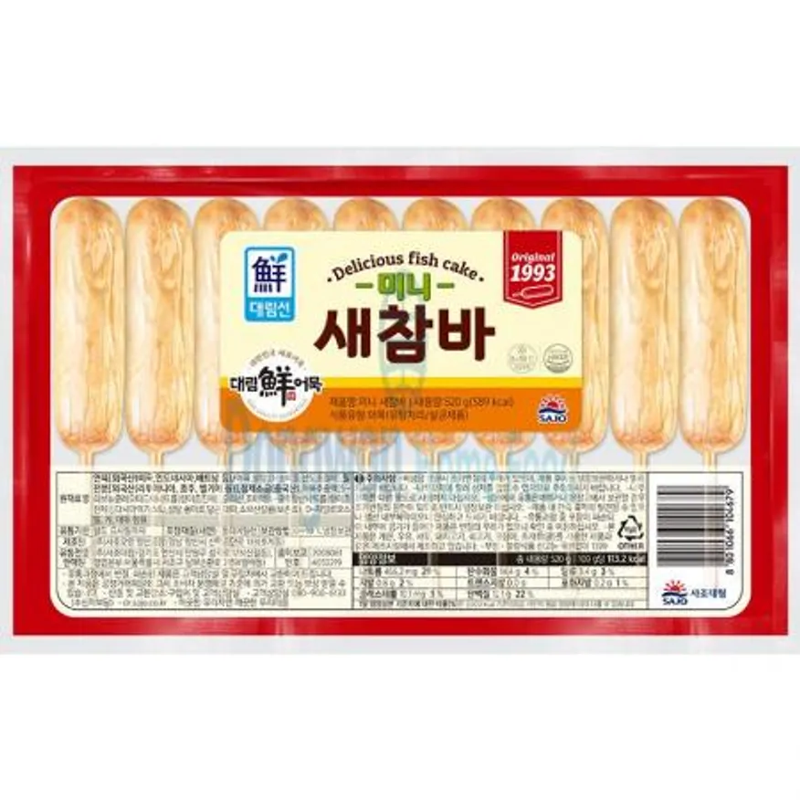 (16:30마감(D) 미니튀긴새참핫바(연육:외국산/사조대림/520g)EA 이미지