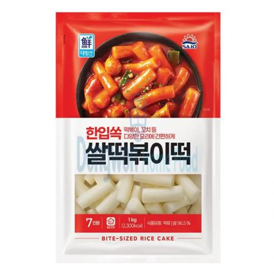(16:30마감(D) 한입쏙쌀떡볶이떡(사조대림/1kg)EA 이미지