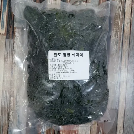 (16:30마감)완도염장쇠미역(곰피)(1KG/PAC/98%/쇠미역:국내산) 이미지