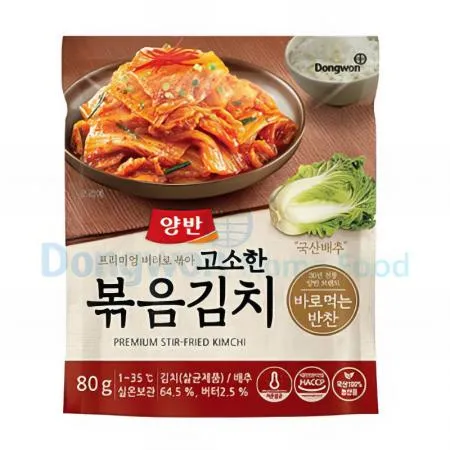 (16:30마감(D) 양반고소한볶음김치(동원/파우치/80g)EA 이미지