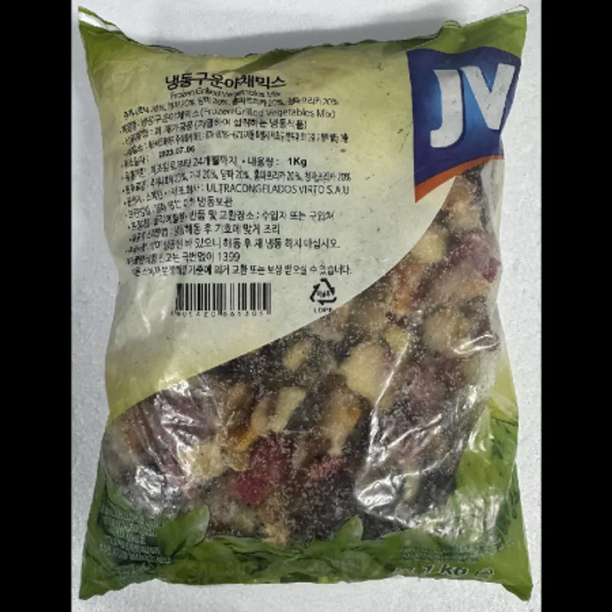 (16:30마감)냉동구운야채믹스,IQF,스페인산,푸른원,1KG/PAC 이미지