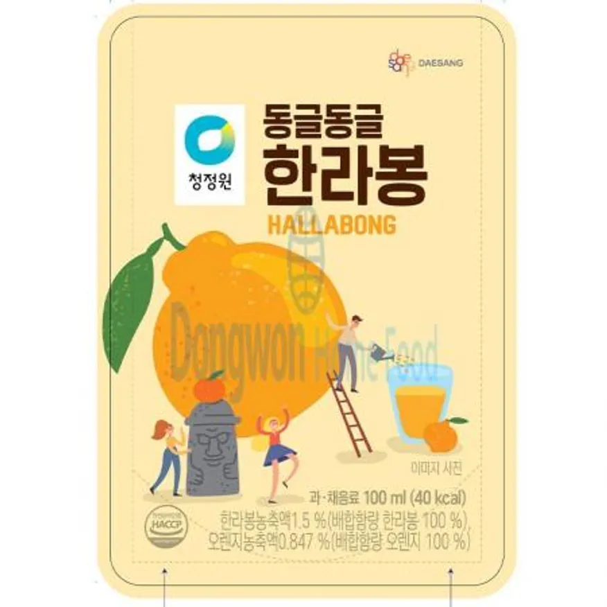(16:30마감(D) 동글동글한라봉(청정원/100ML*40EA)BOX 이미지
