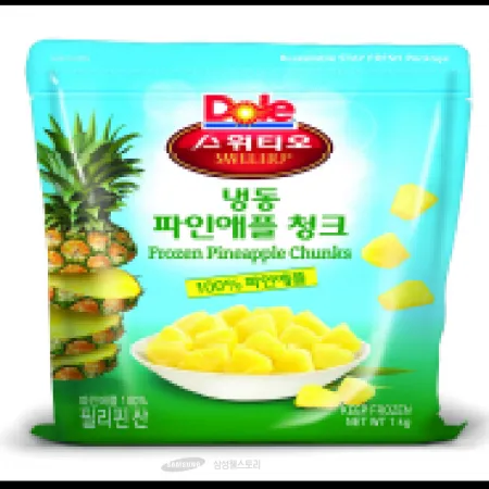 (16:30마감)냉동파인애플(1KG/PAC/필리핀산/돌코리아/청크)