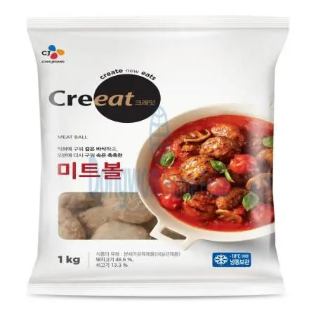 (16:30마감(D) 미트볼(CJ/크레잇/돼지고기:국산,쇠고기:국산,호주산/1kg)EA 이미지