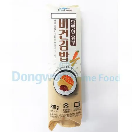 (16:30마감(D) 유부비건김밥(한우물/냉동/230g)EA 이미지