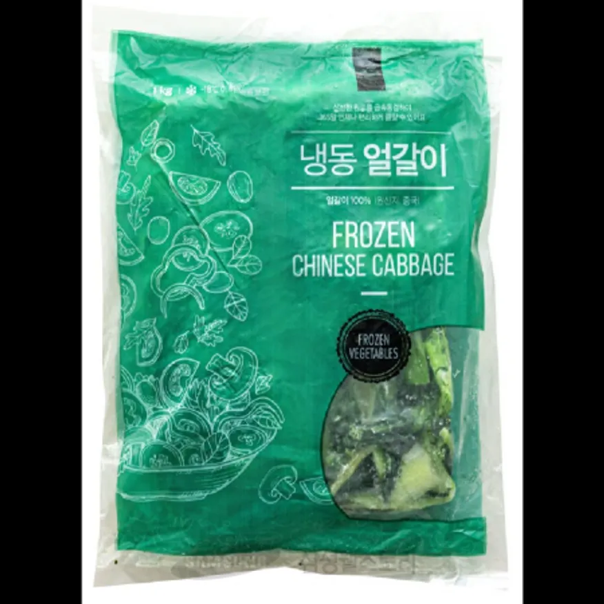 (16:30마감)냉동얼갈이(글로벌냉동/1KG/PAC/중국산) 이미지