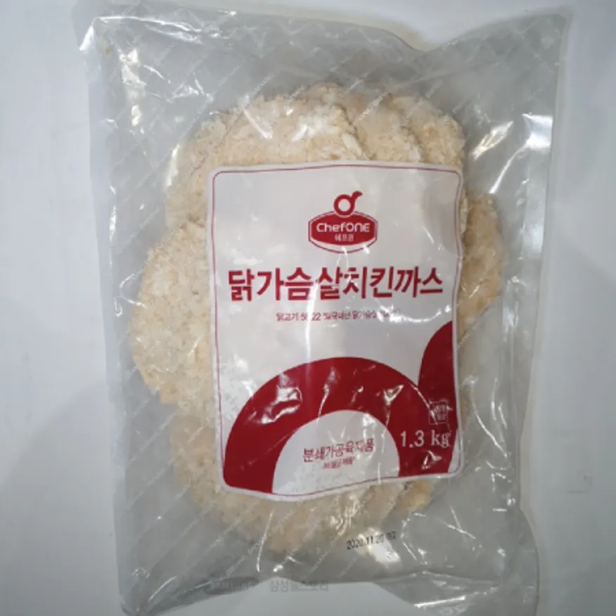 (16:30마감)닭가슴살치킨가스(대상/1.3KG(130G*10EA)/PAC/계육:국산) 이미지