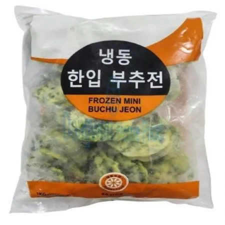 (16:30마감(D) 한입부추전(푸른원/냉동/1KG(28~32g*약30개))EA 이미지