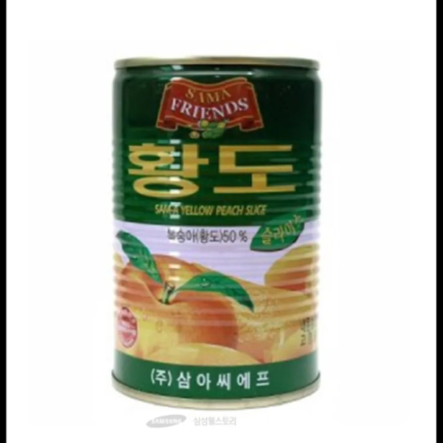 (16:30마감)황도슬라이스캔(삼아/400G/EA/복숭아:중국산) 이미지