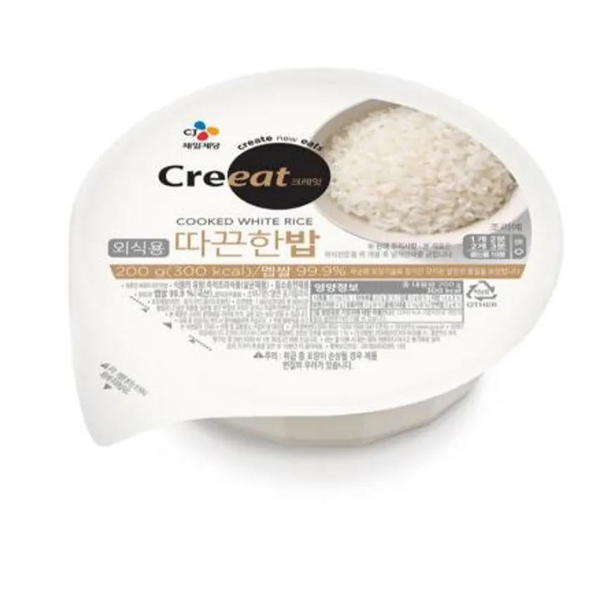 (16:30마감(D) 크레잇따뜻한밥(쌀:국산/CJ/200G*36입)BOX 이미지