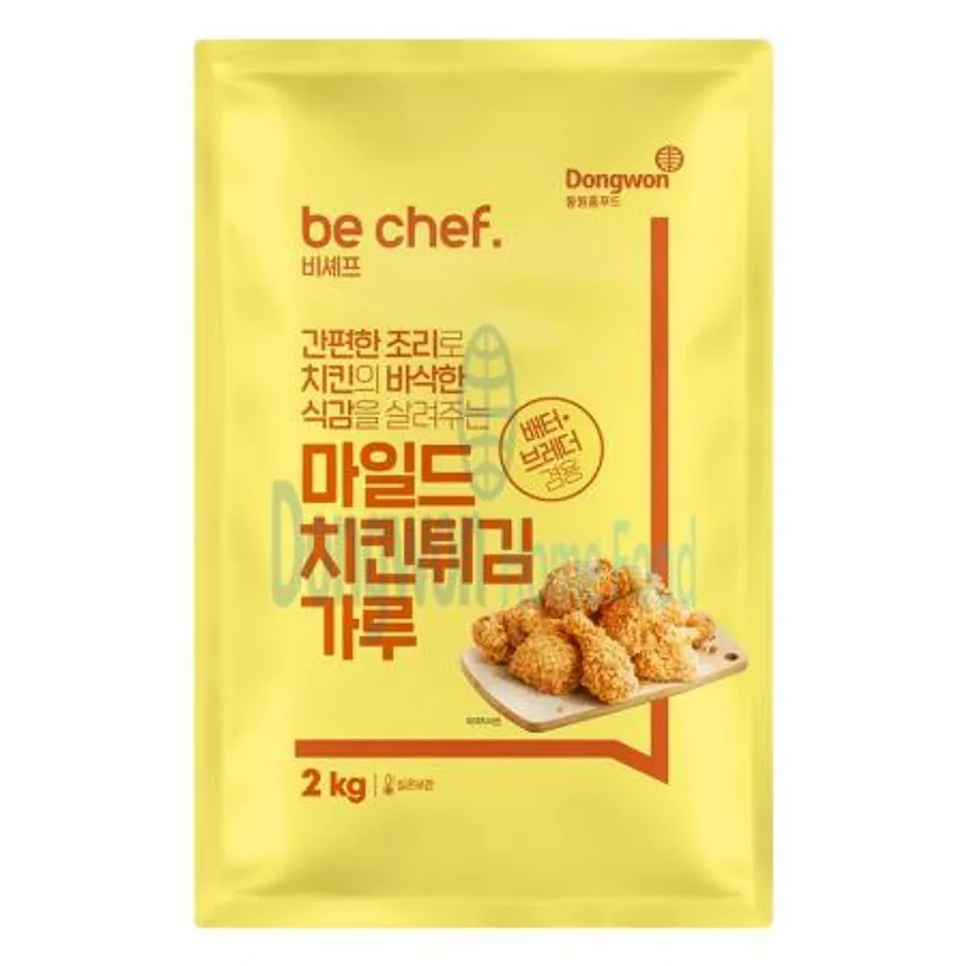 (16:30마감(D) be chef. 마일드치킨튀김가루(2KG/동원홈푸드)EA 이미지