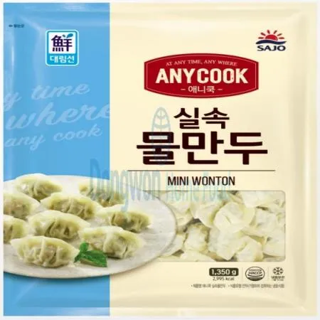 (16:30마감(D) 애니쿡실속물만두(사조대림/약9g*150입/냉동/1.35kg)EA 이미지