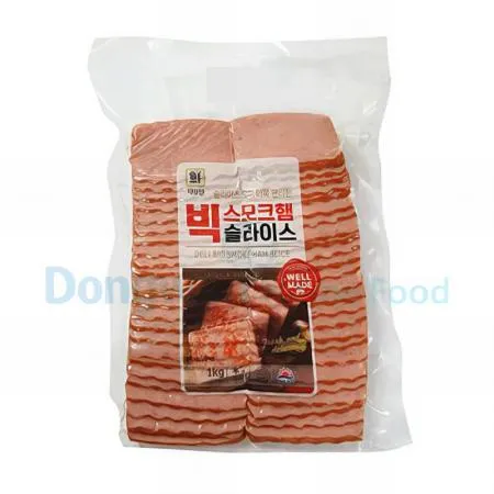 (16:30마감(D) 빅스모크햄슬라이스(사조대림/돈육:국산,외국산,계육:국산/1kg)EA 이미지