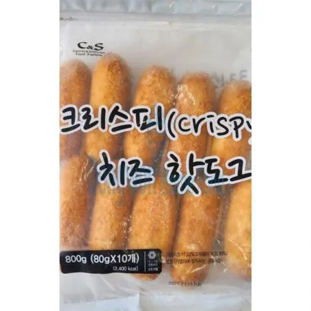 (16:30마감(D) 치즈크리스피핫도그(씨엔에스/800g/10입)EA 이미지