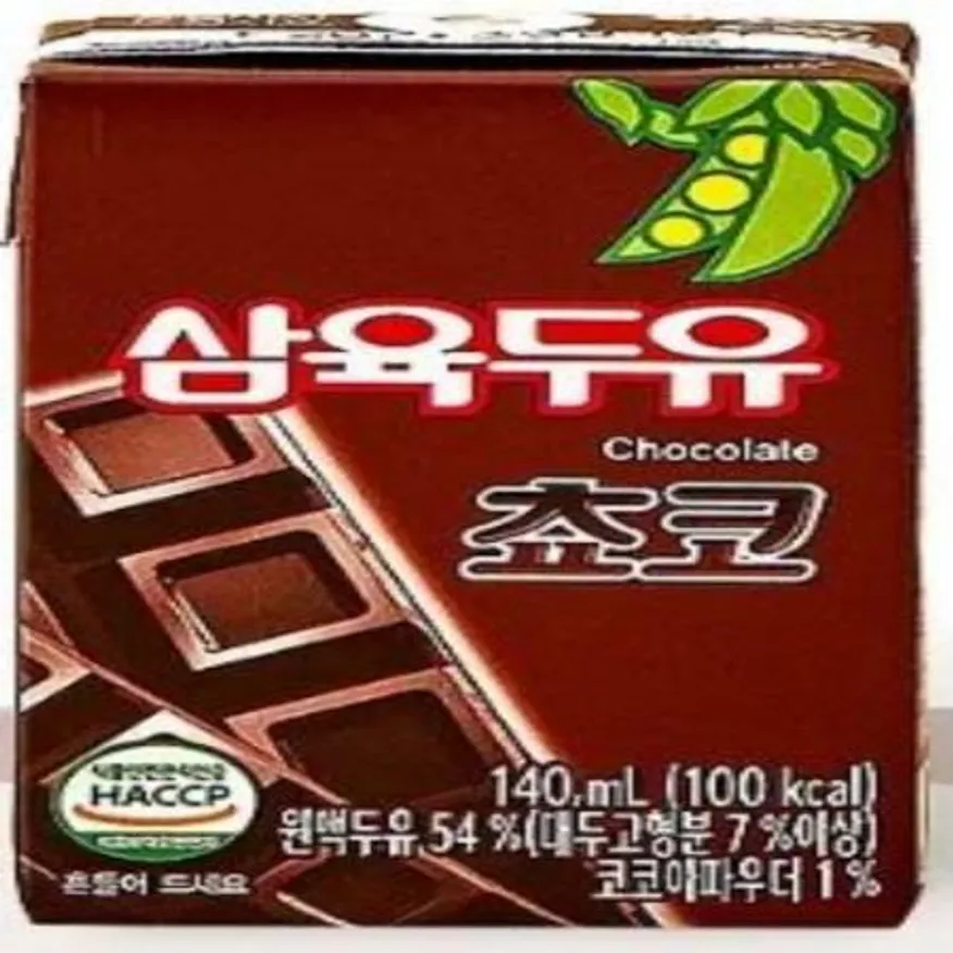 (16:30마감(D) 초코맛두유(삼육/140ML*24EA)BOX 이미지