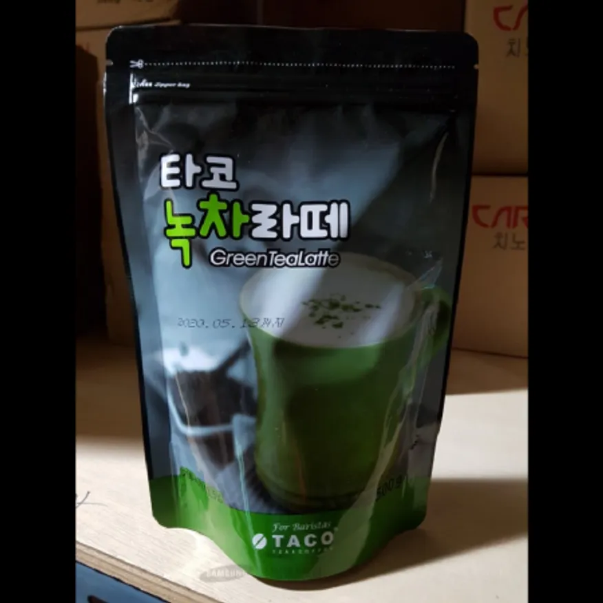 (16:30마감)녹차라떼(500G/PAC/가루녹차:국산/타코) 이미지