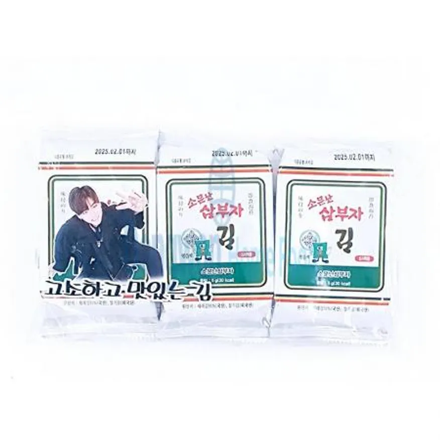 (16:30마감(D) 삼부자도시락김(국내산/5g*3EA)PAK 이미지