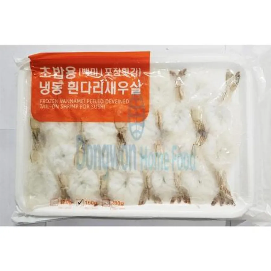 (16:30마감(D) 초생새우(베트남산/냉동/백미/8g*20미/160g/초밥용)EA 이미지