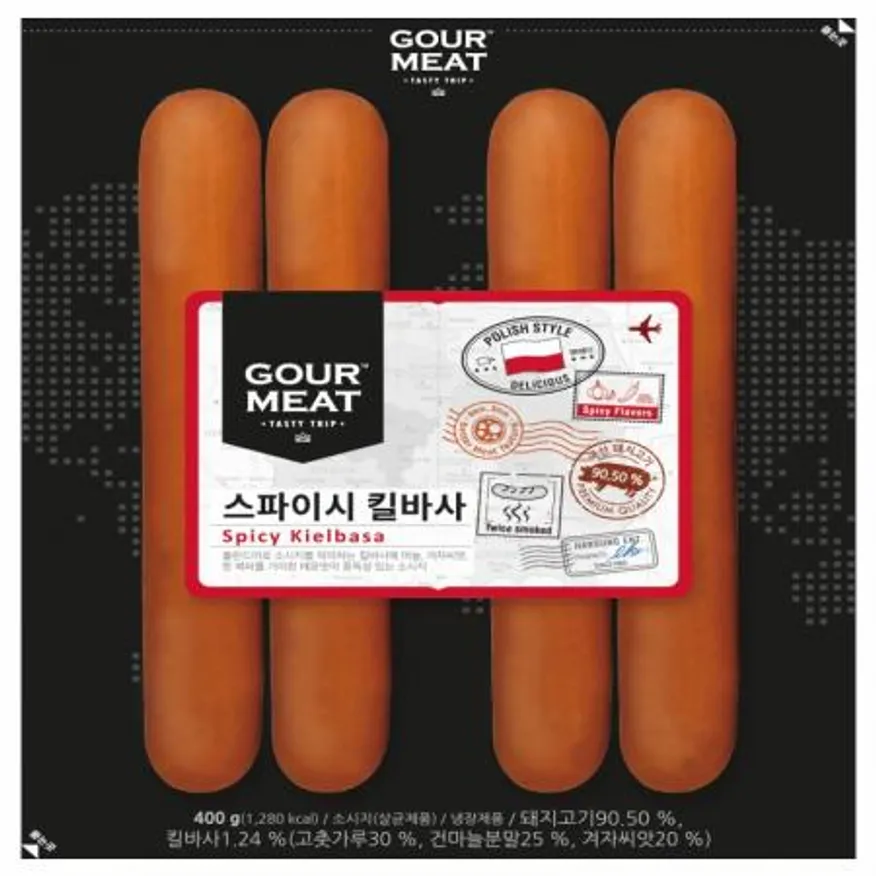 (16:30마감(D) 고미트스파이시킬바사(한성/돈육:국산/400g)EA 이미지