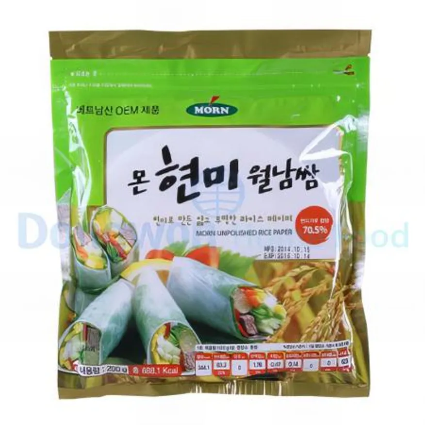 (16:30마감(D) 현미월남쌈(베트남산/몬/원형/16cm/200g)EA 이미지