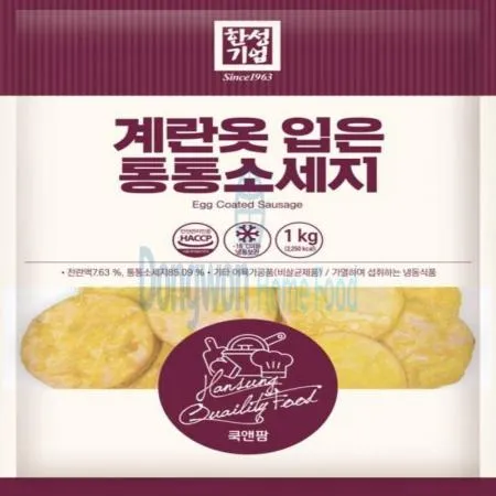(16:30마감(D) 계란옷입은통통소시지(한성/냉동/1kg)EA 이미지