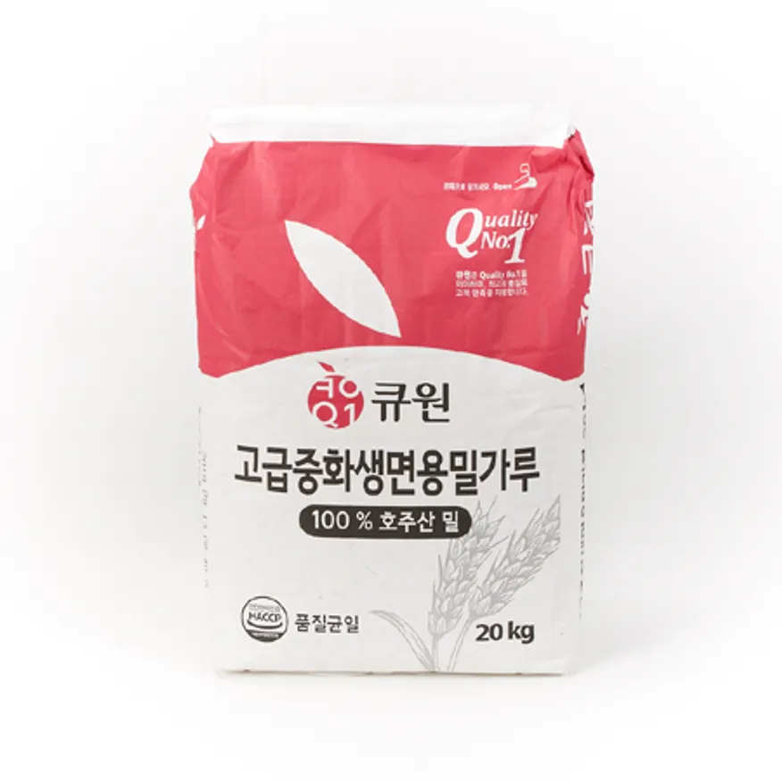 (16:30분마감)큐원 밀가루(실온 고급 중화생면용 20Kg/EA 호주) 이미지