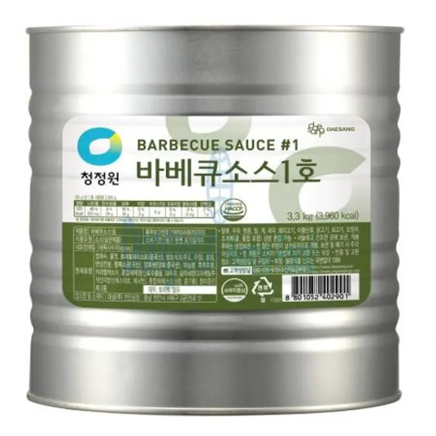 (16:30마감(D) 청정원바베큐소스(대상/3.3kg)EA 이미지
