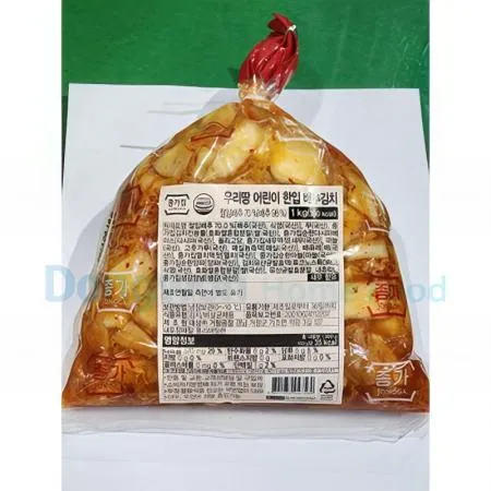 (16:30마감(D) 어린이한입배추김치(배추:국산/고춧가루:국산/소금:국산/종가집/1KG)EA 이미지