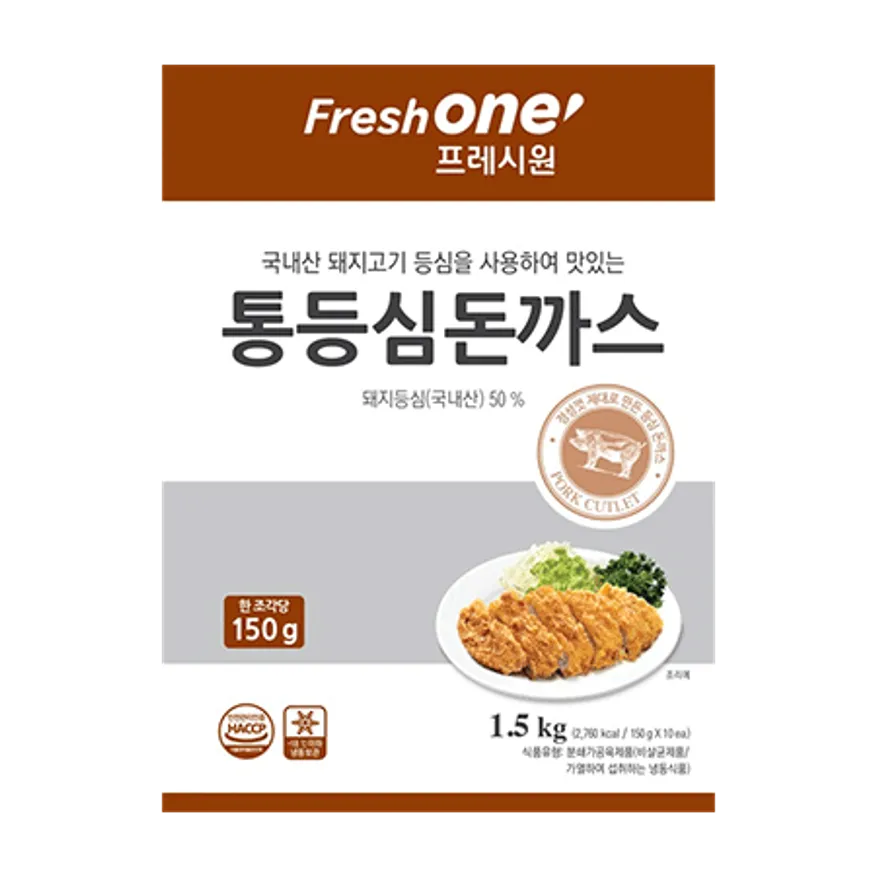 (16:30분마감)프레시원 통등심돈까스(냉동 150g*10개 1.5Kg) 이미지