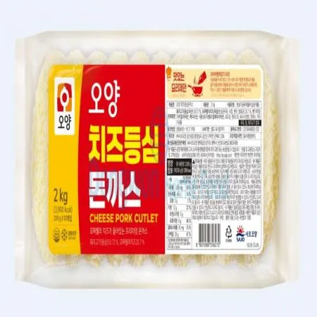 (16:30마감(D) 치즈등심돈까스(사조오양/돼지고기:국내산/10장/2kg)EA 이미지
