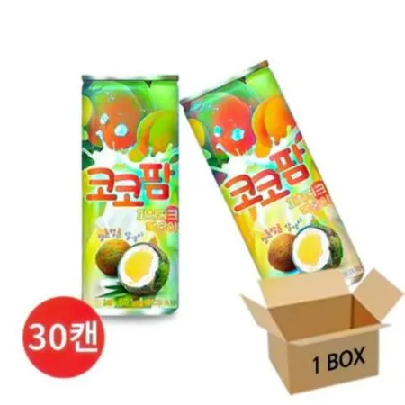 (16:30마감(D) 코코팜피치(해태/캔/240ML*30캔)BOX 이미지