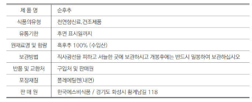 상품정보제공고시