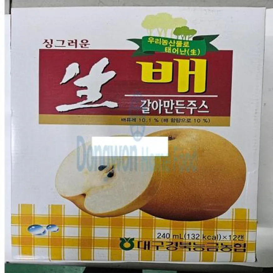 (16:30마감(D) 배주스(경북능금농협/240mL*12입)EA 이미지