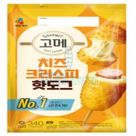 (16:30마감(D) 고메치즈크리스피핫도그(CJ/냉동/4입/340g)EA 이미지