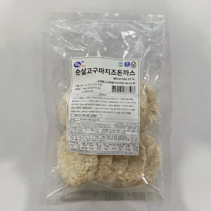(16:30마감)순살고구마치즈돈가스(하늘/1KG(100G*10EA)/PAC/돈육:국산) 이미지