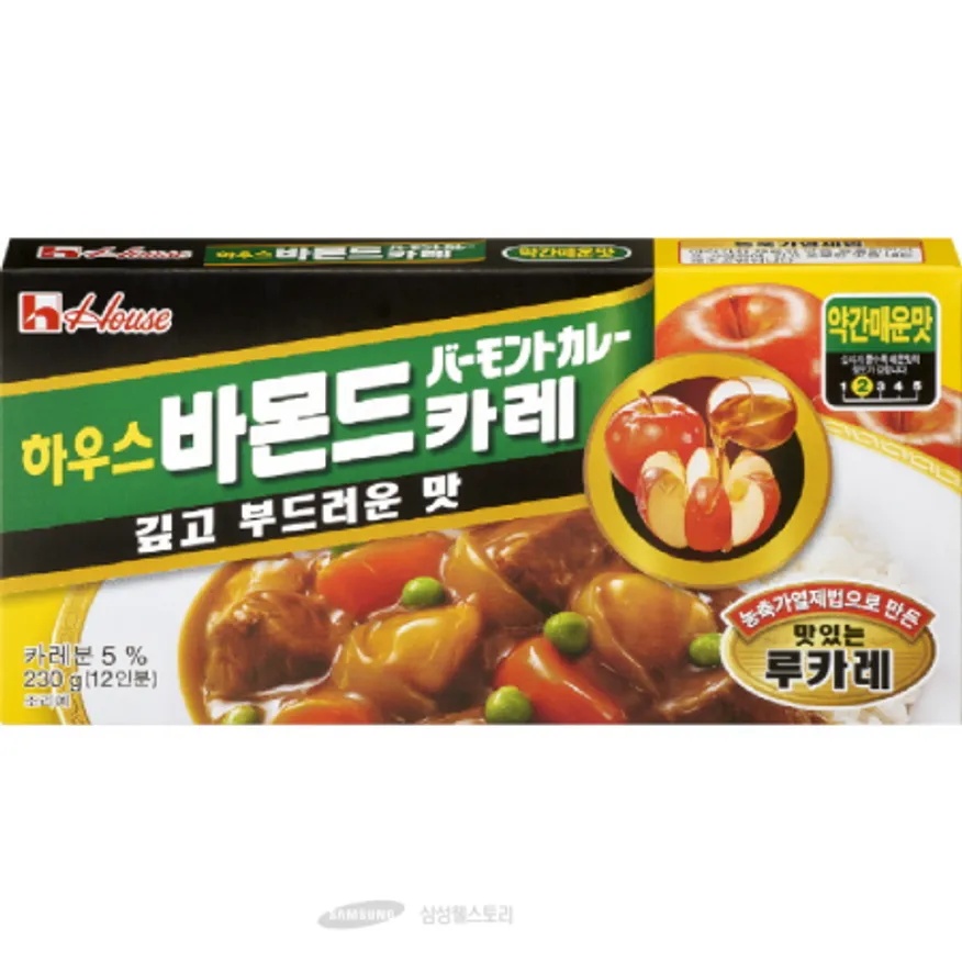 (16:30마감)하우스바몬드카레(230G/EA/일본산/농심/약간매운맛) 이미지