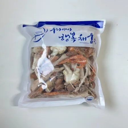 (16:30마감(D) 모듬해물(국내산/미식담/냉동/국산꽃게포함/1kg)EA 이미지