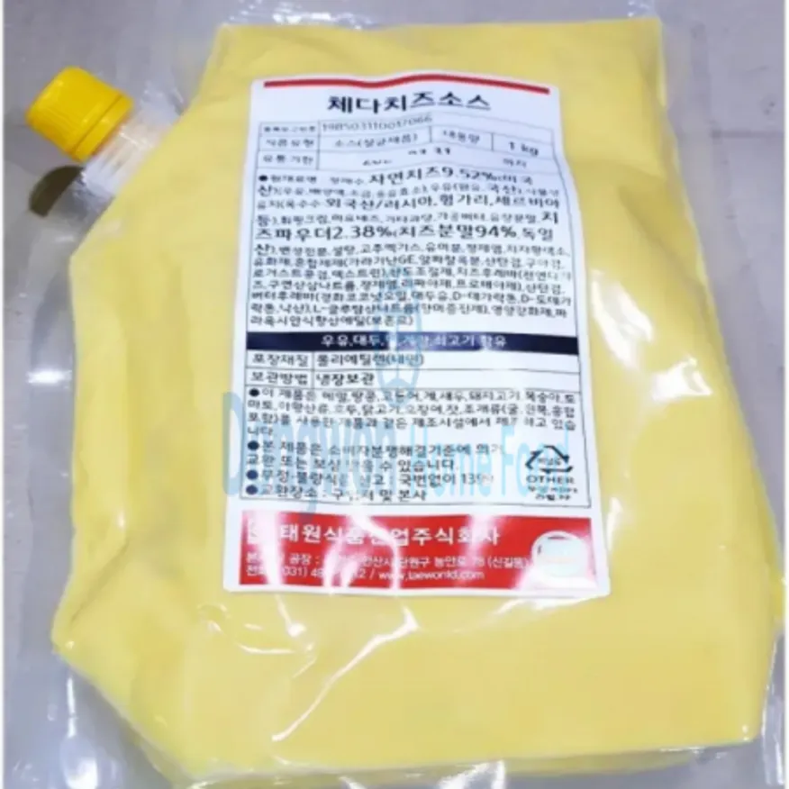 (16:30마감(D) 체다치즈소스(태원/냉장/1kg)EA 이미지