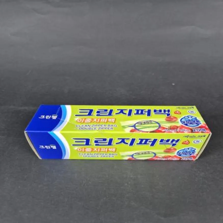 (16:30마감(D) 크린랩지퍼백(크린랲/15*10cm/20매/미니)EA 이미지